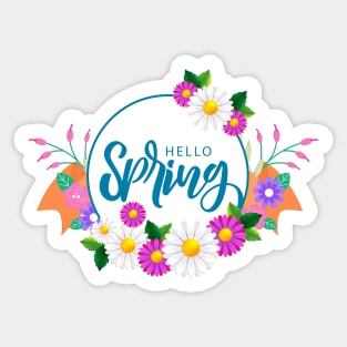 Hello, Spring! Spring Break! For Fun! Sticker